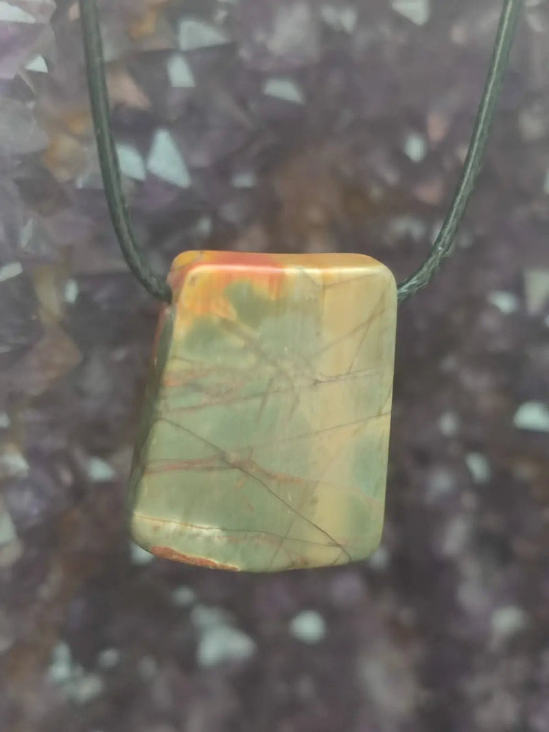 Chargez l&#39;image dans la visionneuse de la galerie, Jaspe Picasso du Mexique - Cabochon Pendentif - Grade Premium Jaspe Picasso pendentif
