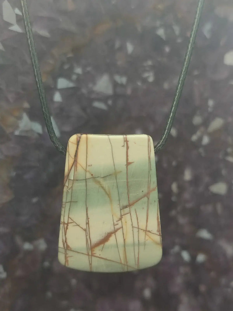 Load image into Gallery viewer, Jaspe Picasso du Mexique - Cabochon Pendentif - Grade Premium Jaspe Picasso pendentif
