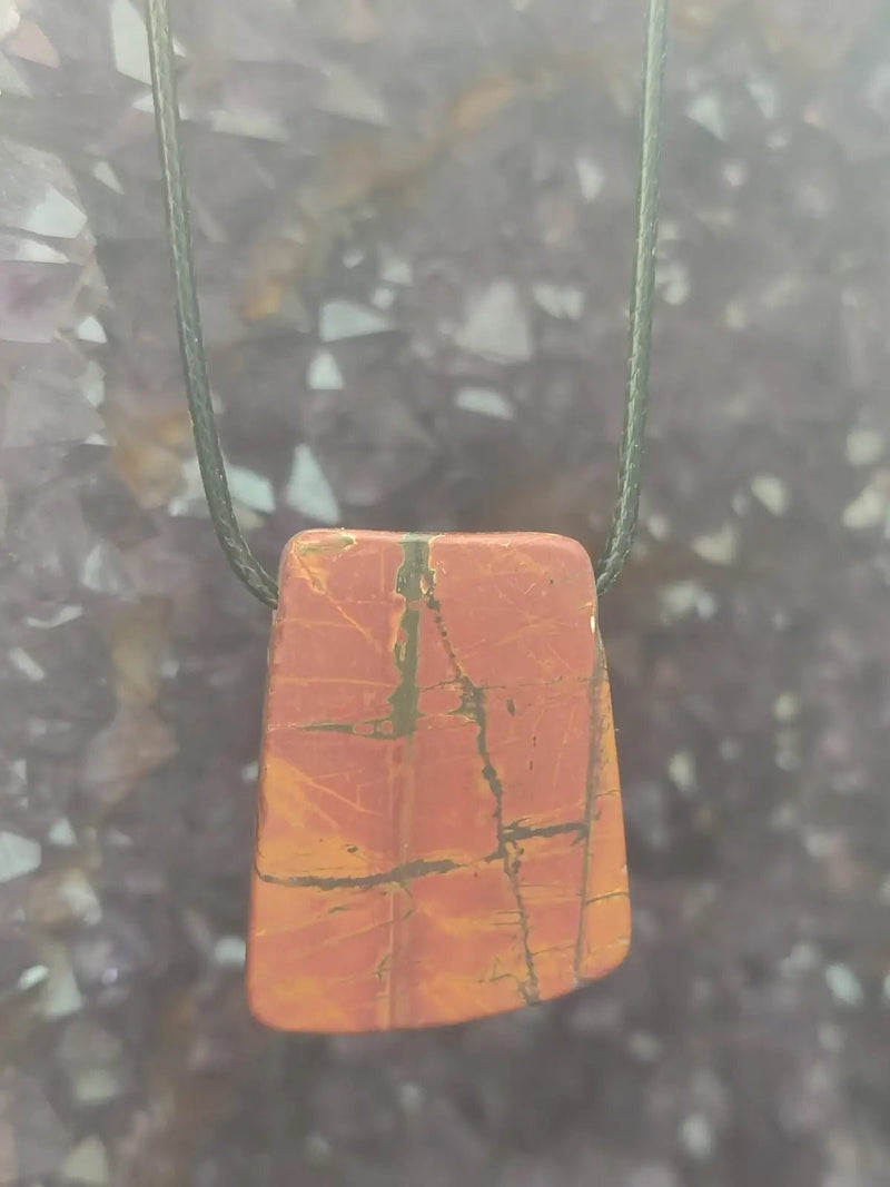 Chargez l&#39;image dans la visionneuse de la galerie, Jaspe Picasso du Mexique - Cabochon Pendentif - Grade Premium Jaspe Picasso pendentif
