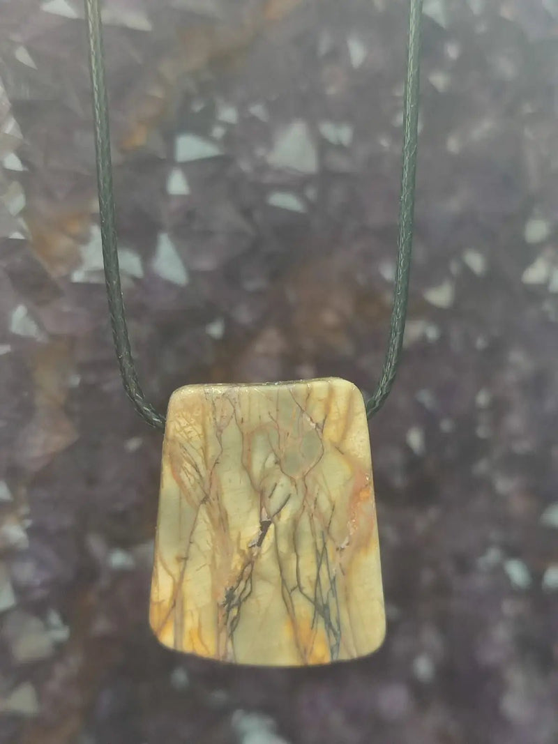 Chargez l&#39;image dans la visionneuse de la galerie, Jaspe Picasso du Mexique - Cabochon Pendentif - Grade Premium Jaspe Picasso pendentif
