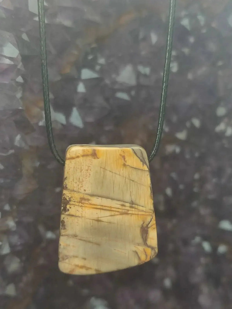 Load image into Gallery viewer, Jaspe Picasso du Mexique - Cabochon Pendentif - Grade Premium Jaspe Picasso pendentif
