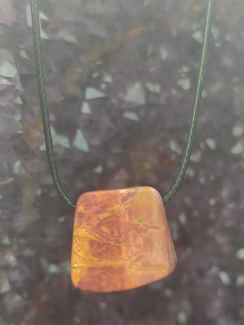 Chargez l&#39;image dans la visionneuse de la galerie, Jaspe Picasso du Mexique - Cabochon Pendentif - Grade Premium Jaspe Picasso pendentif
