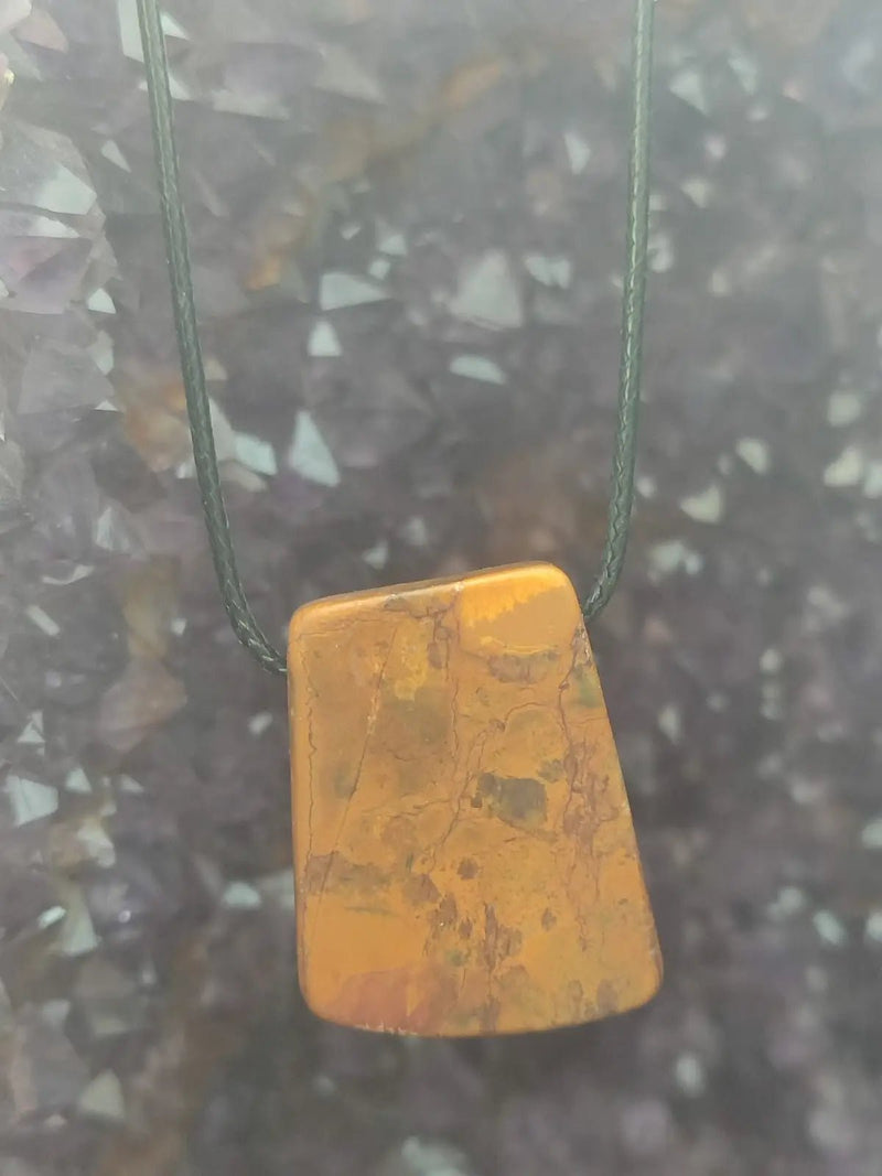 Chargez l&#39;image dans la visionneuse de la galerie, Jaspe Picasso du Mexique - Cabochon Pendentif - Grade Premium Jaspe Picasso pendentif
