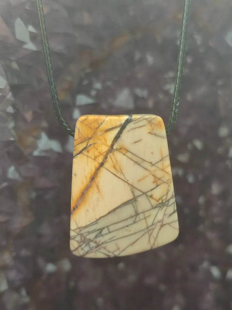 Chargez l&#39;image dans la visionneuse de la galerie, Jaspe Picasso du Mexique - Cabochon Pendentif - Grade Premium Jaspe Picasso pendentif
