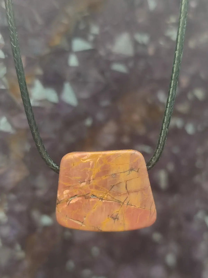 Chargez l&#39;image dans la visionneuse de la galerie, Jaspe Picasso du Mexique - Cabochon Pendentif - Grade Premium Jaspe Picasso pendentif
