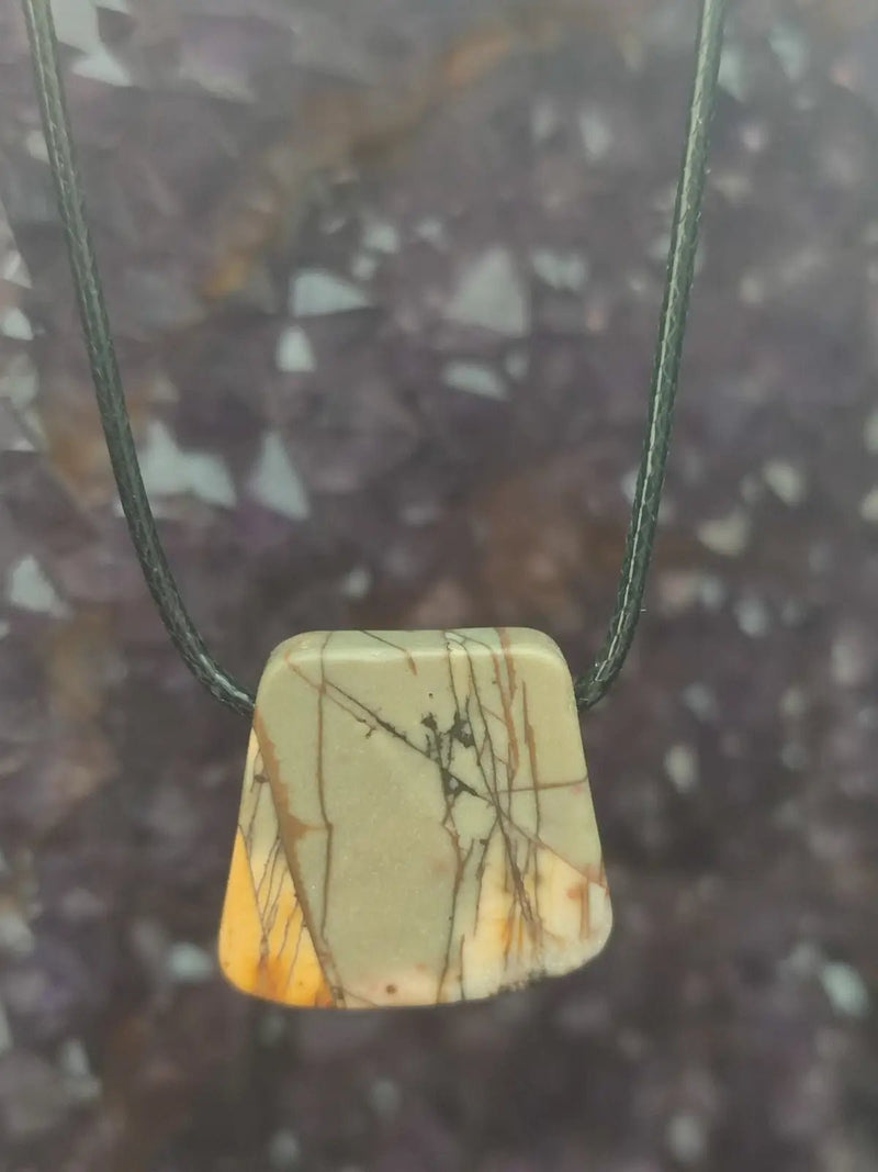 Load image into Gallery viewer, Jaspe Picasso du Mexique - Cabochon Pendentif - Grade Premium Jaspe Picasso pendentif
