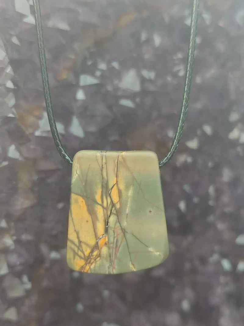 Load image into Gallery viewer, Jaspe Picasso du Mexique - Cabochon Pendentif - Grade Premium Jaspe Picasso pendentif
