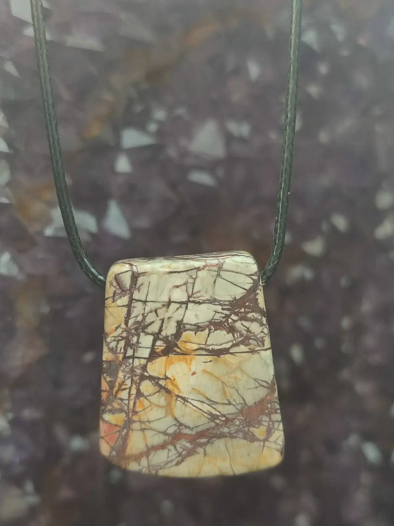 Chargez l&#39;image dans la visionneuse de la galerie, Jaspe Picasso du Mexique - Cabochon Pendentif - Grade Premium Jaspe Picasso pendentif
