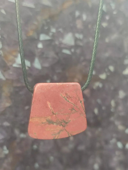 Jaspe Picasso du Mexique - Cabochon Pendentif - Grade Premium Jaspe Picasso pendentif