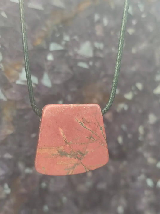 Jaspe Picasso du Mexique - Cabochon Pendentif - Grade Premium Jaspe Picasso pendentif