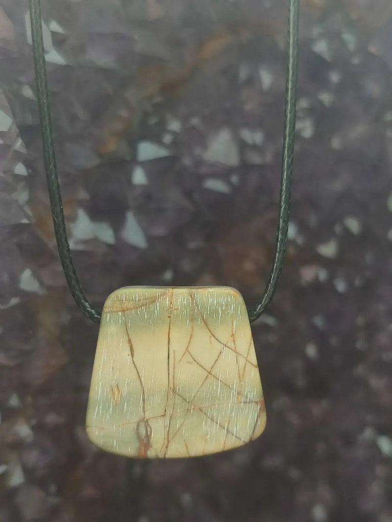 Load image into Gallery viewer, Jaspe Picasso du Mexique - Cabochon Pendentif - Grade Premium Jaspe Picasso pendentif
