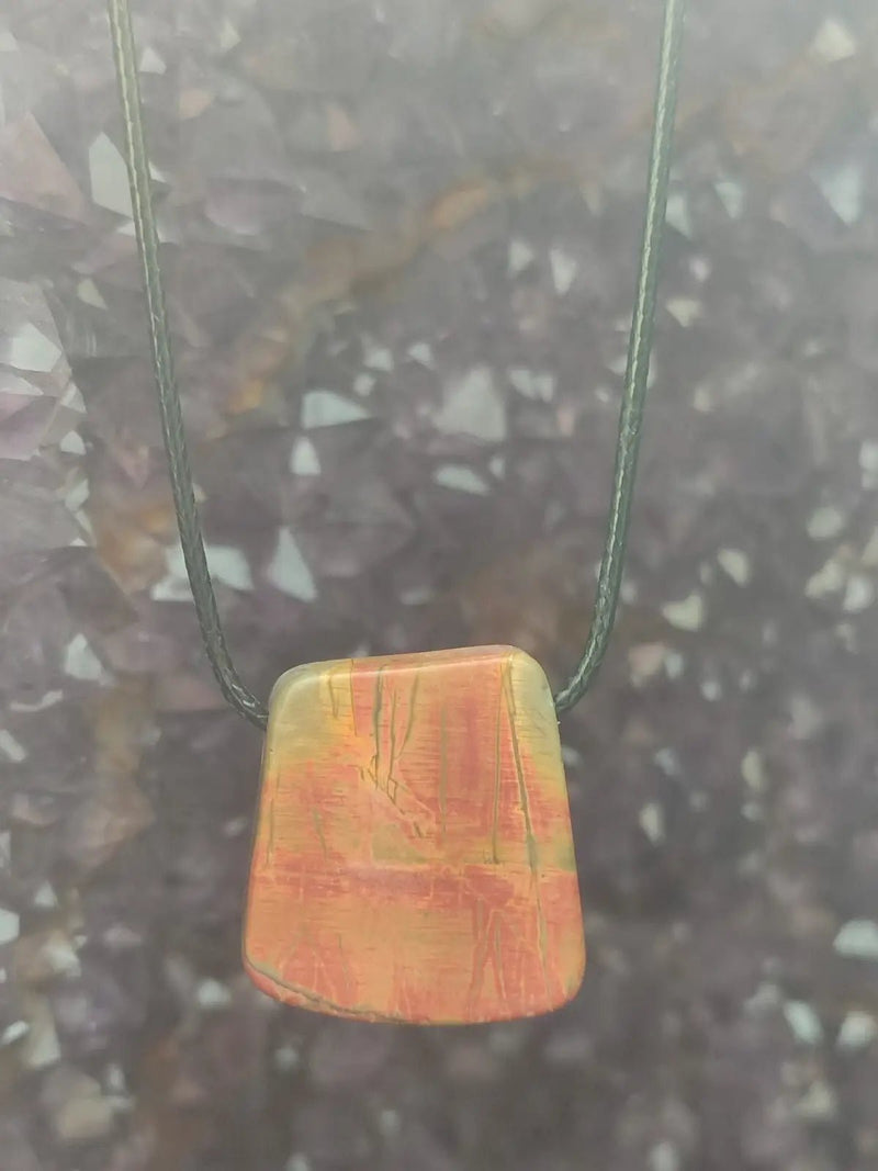 Chargez l&#39;image dans la visionneuse de la galerie, Jaspe Picasso du Mexique - Cabochon Pendentif - Grade Premium Jaspe Picasso pendentif
