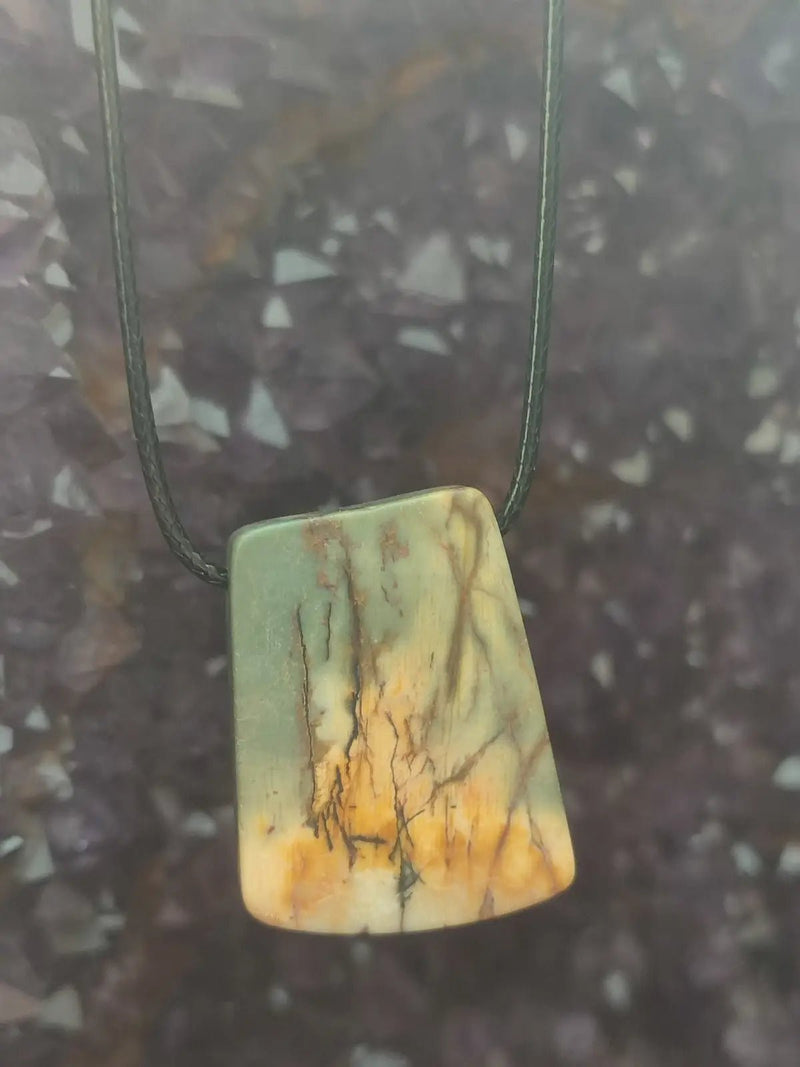 Chargez l&#39;image dans la visionneuse de la galerie, Jaspe Picasso du Mexique - Cabochon Pendentif - Grade Premium Jaspe Picasso pendentif
