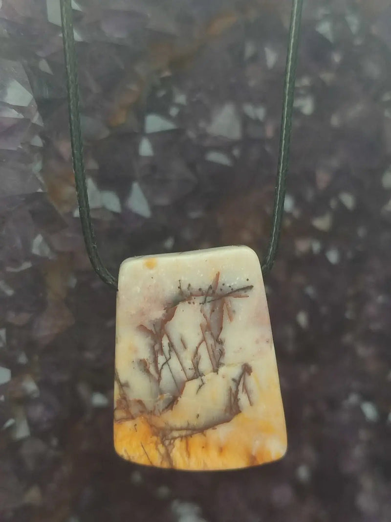 Load image into Gallery viewer, Jaspe Picasso du Mexique - Cabochon Pendentif - Grade Premium Jaspe Picasso pendentif
