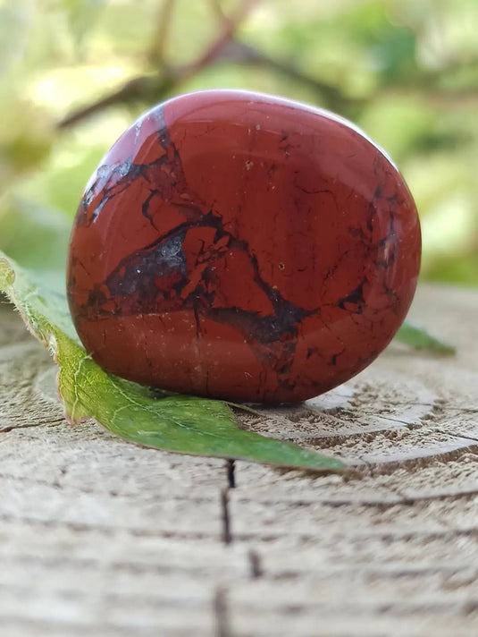 Jaspe rouge du Brésil pierre roulée Grade A++++j Jaspe rouge du Brésil pierre roulée