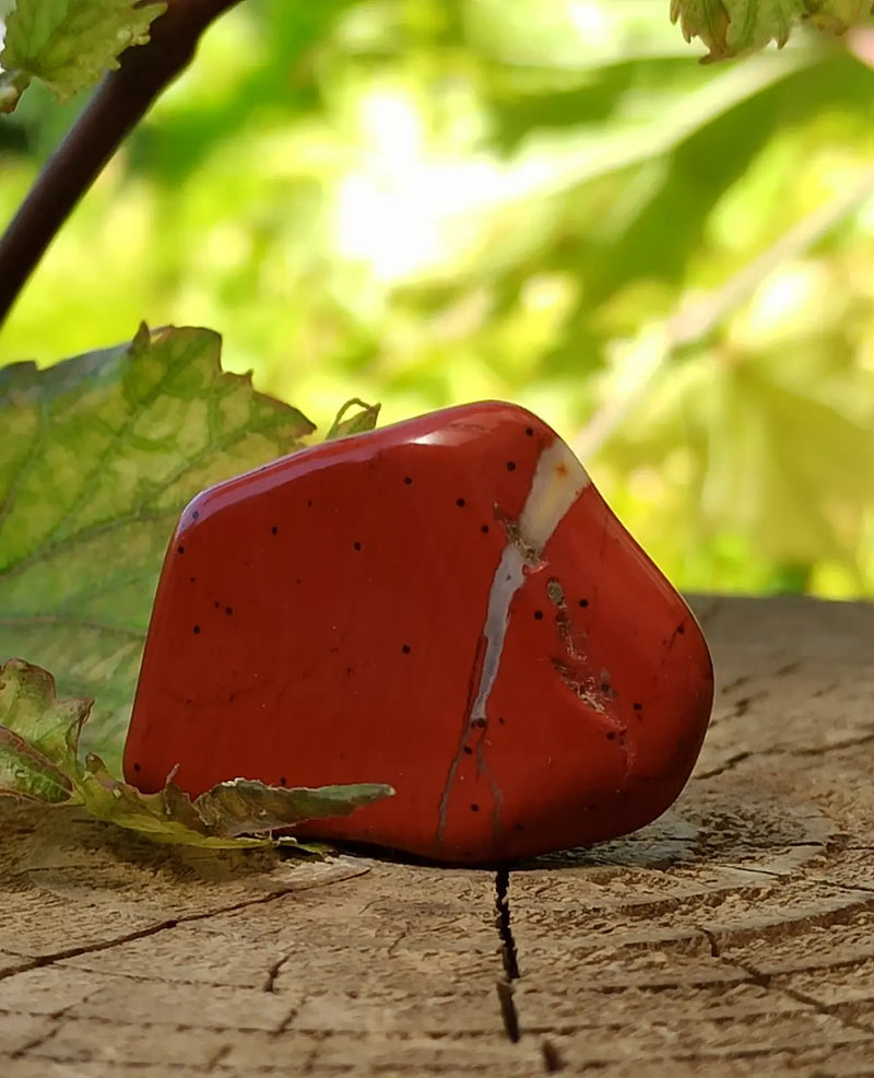 Chargez l&#39;image dans la visionneuse de la galerie, Jaspe rouge du Brésil pierre roulée Grade A++++ Jaspe rouge du Brésil pierre roulée
