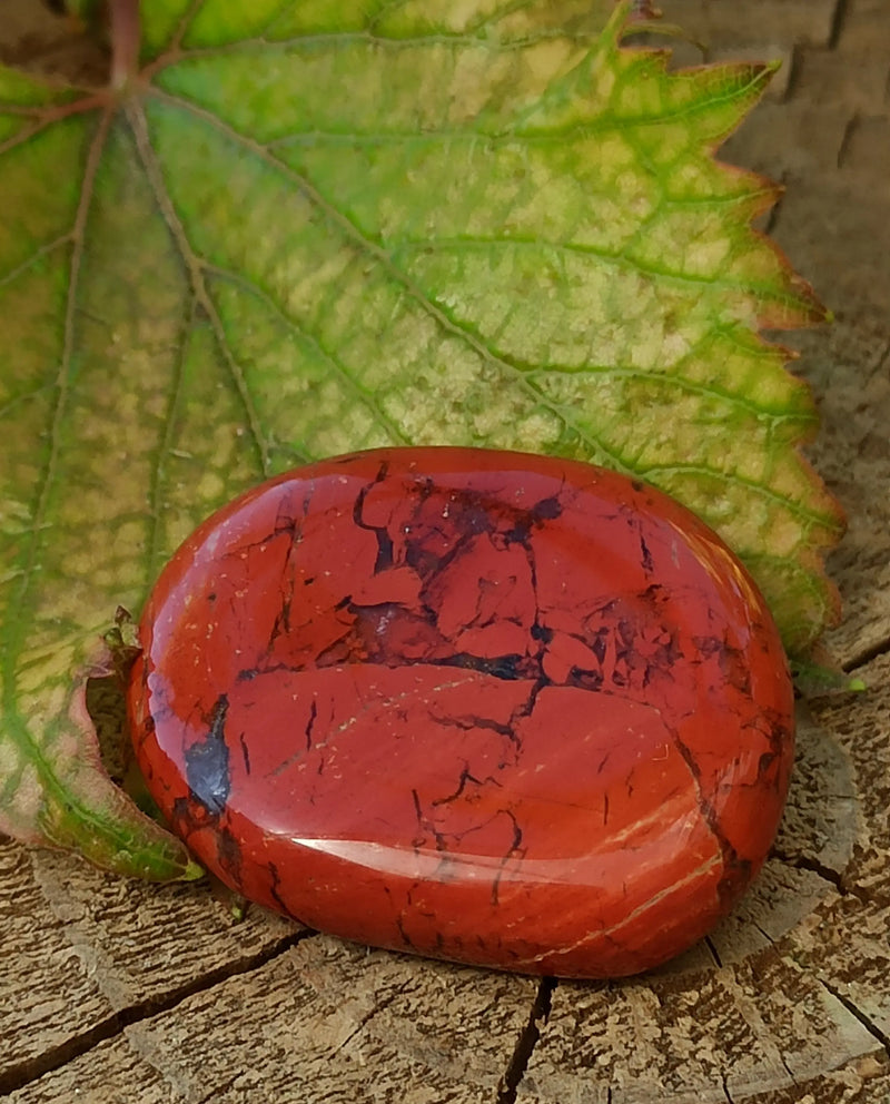 Carica immagine in Galleria Viewer, Jaspe rouge du Brésil pierre roulée Grade A++++j Jaspe rouge du Brésil pierre roulée Dans la besace du p&#39;tit Poucet   
