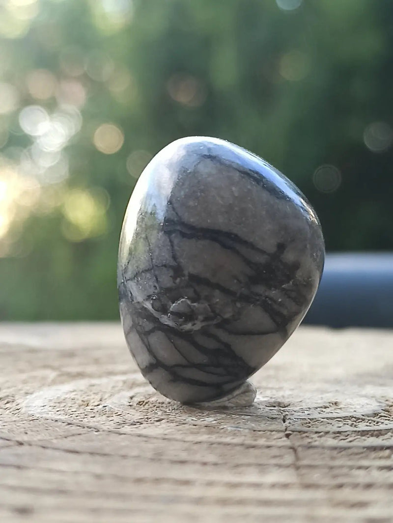 Load image into Gallery viewer, Jaspe toile d’araignée d’Autriche pierre roulée Grade A++++ Jaspe toile d’araignée
