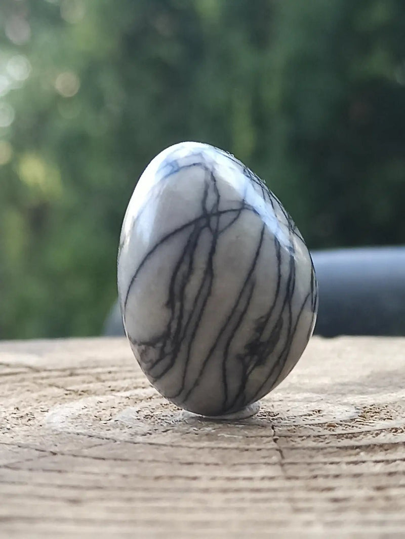 Load image into Gallery viewer, Jaspe toile d’araignée d’Autriche pierre roulée Grade A++++ Jaspe toile d’araignée
