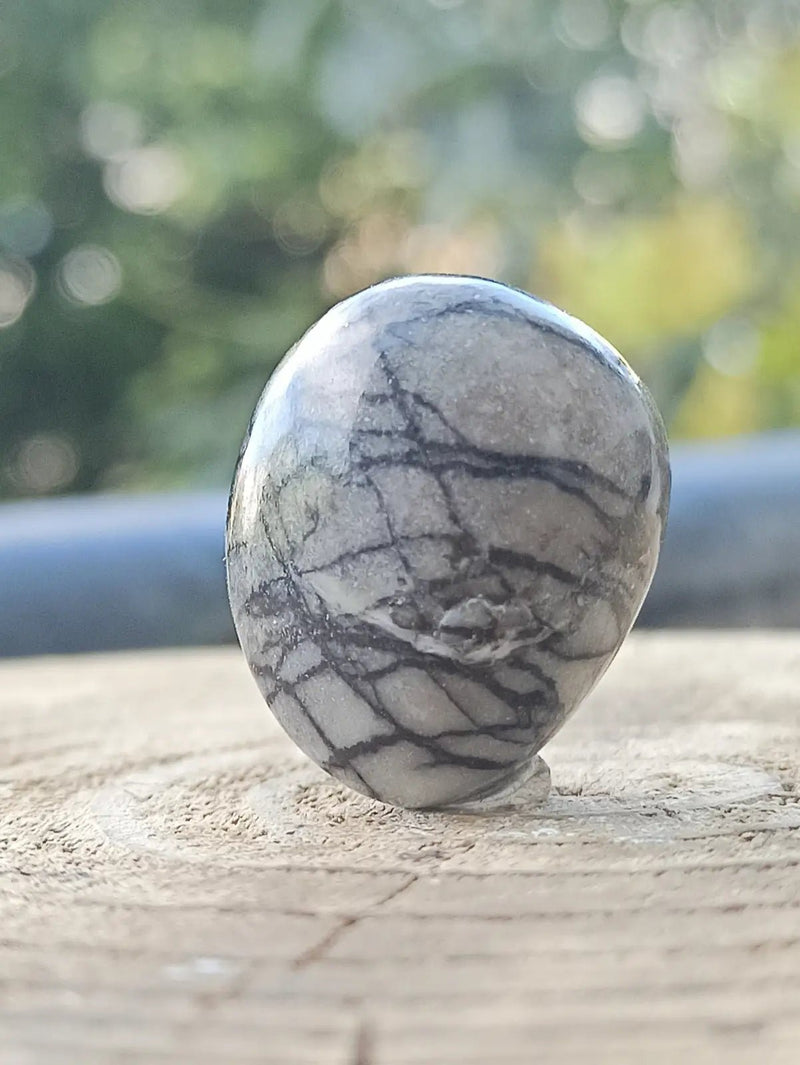 Load image into Gallery viewer, Jaspe toile d’araignée d’Autriche pierre roulée Grade A++++ Jaspe toile d’araignée
