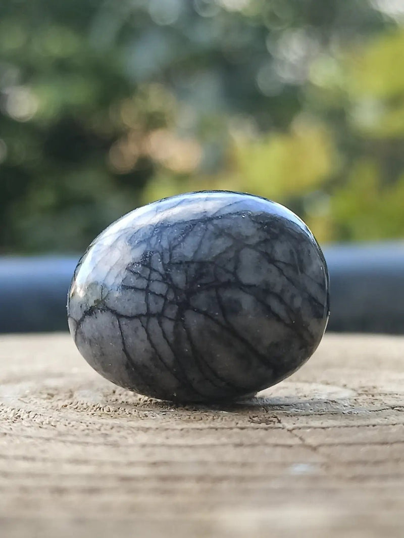 Load image into Gallery viewer, Jaspe toile d’araignée d’Autriche pierre roulée Grade A++++ Jaspe toile d’araignée
