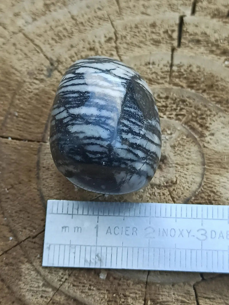 Load image into Gallery viewer, Jaspe toile d’araignée d’Autriche pierre roulée Grade A++++ Jaspe toile d’araignée
