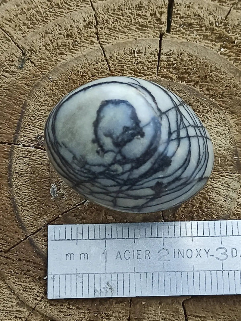 Load image into Gallery viewer, Jaspe toile d’araignée d’Autriche pierre roulée Grade A++++ Jaspe toile d’araignée
