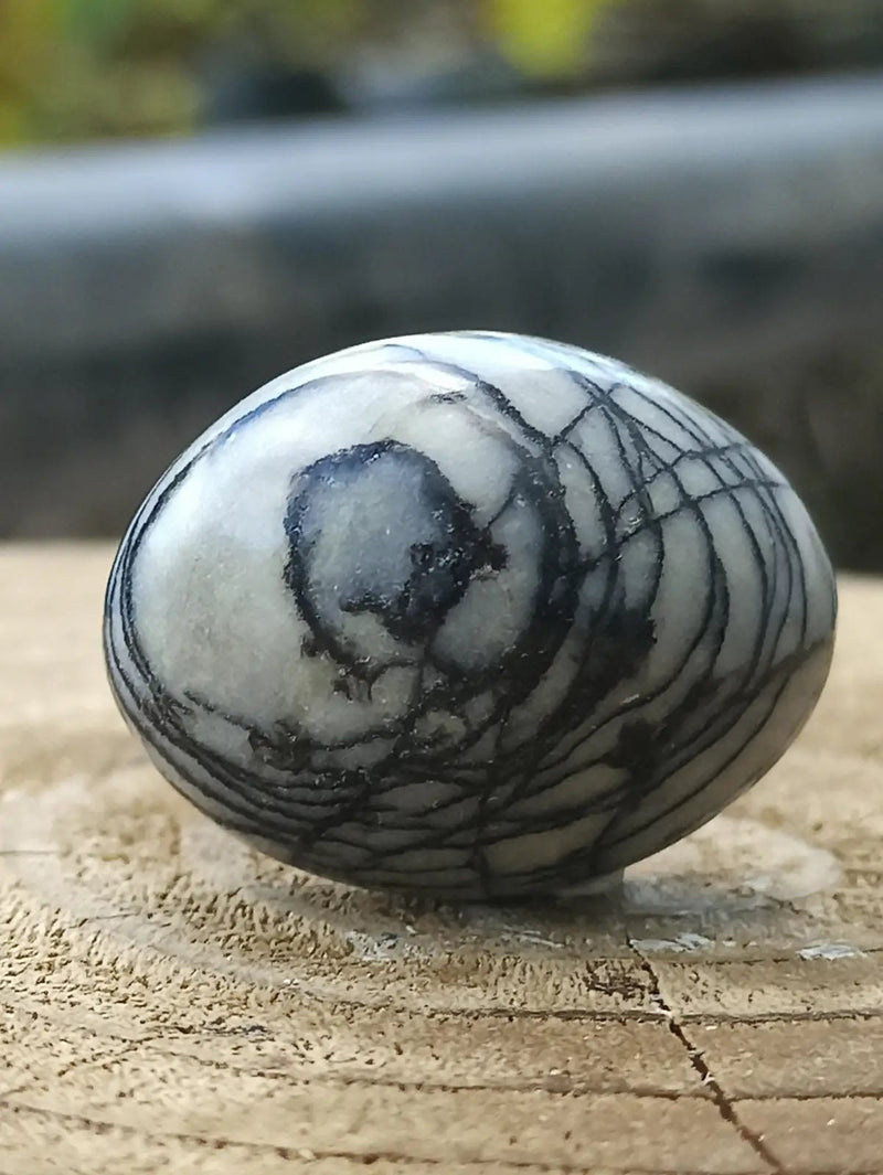 Load image into Gallery viewer, Jaspe toile d’araignée d’Autriche pierre roulée Grade A++++ Jaspe toile d’araignée
