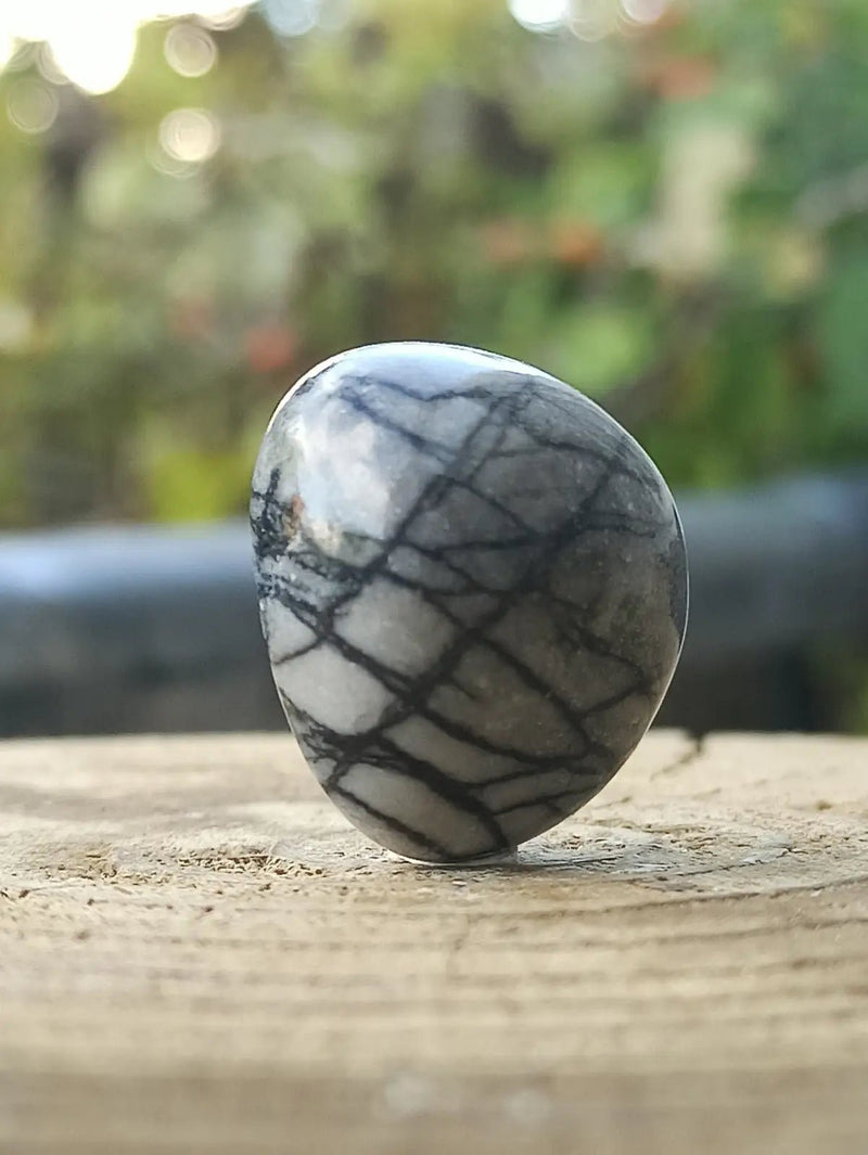 Load image into Gallery viewer, Jaspe toile d’araignée d’Autriche pierre roulée Grade A++++ Jaspe toile d’araignée
