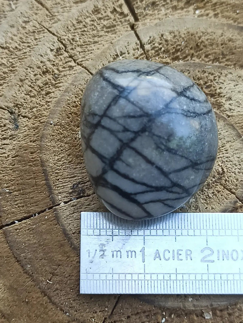 Load image into Gallery viewer, Jaspe toile d’araignée d’Autriche pierre roulée Grade A++++ Jaspe toile d’araignée
