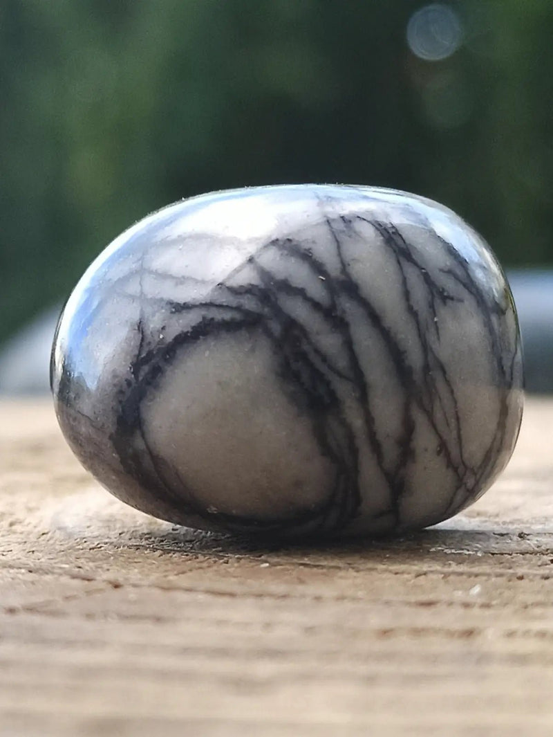 Load image into Gallery viewer, Jaspe toile d’araignée d’Autriche pierre roulée Grade A++++ Jaspe toile d’araignée
