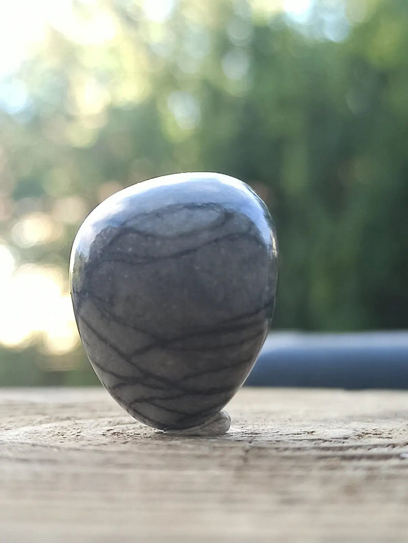 Load image into Gallery viewer, Jaspe toile d’araignée d’Autriche pierre roulée Grade A++++ Jaspe toile d’araignée
