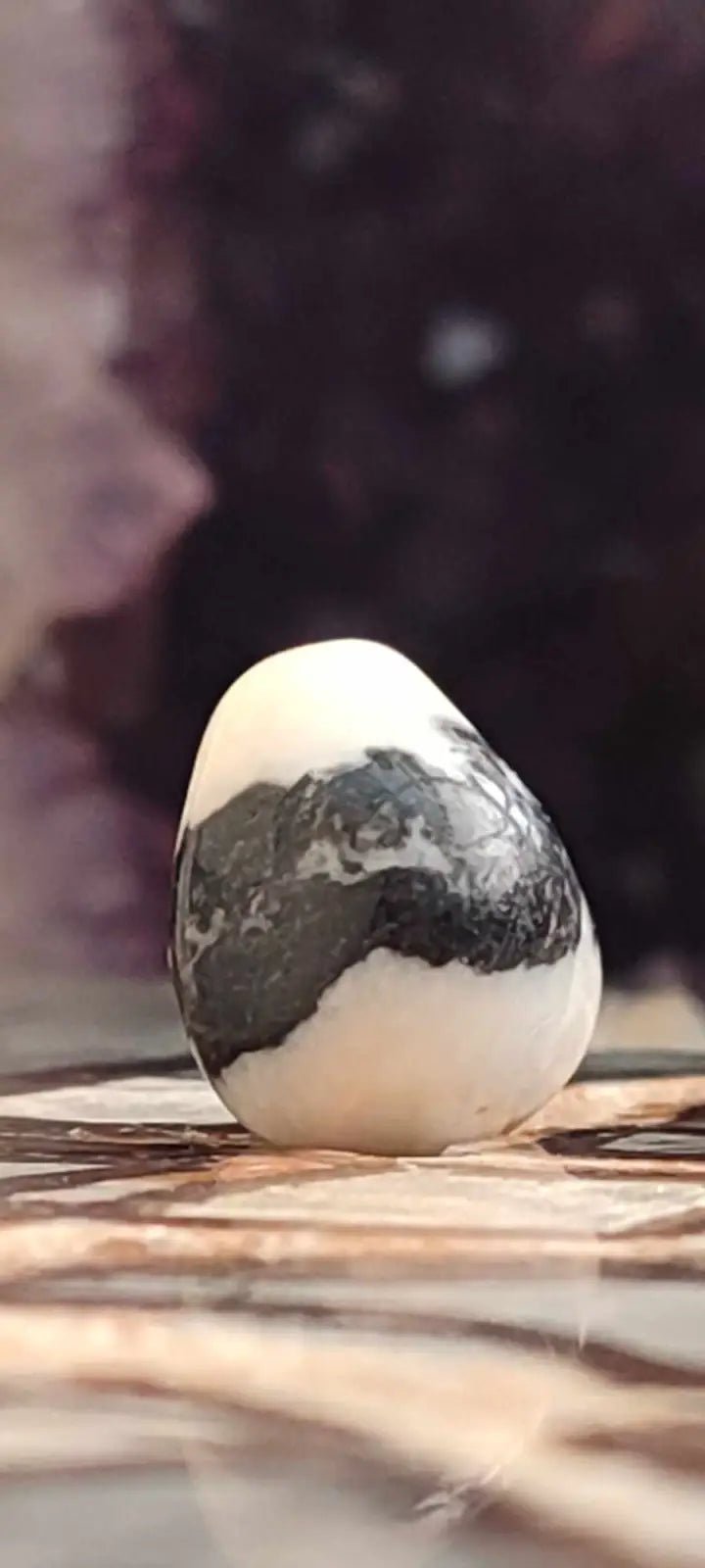 Chargez l'image dans la visionneuse de la galerie, Jaspe zébré du Brésil pierre roulée Grade A++++
