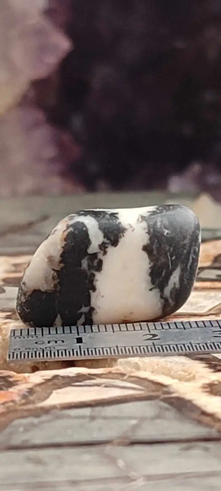 Load image into Gallery viewer, Jaspe zébré du Brésil pierre roulée Grade A++++ Jaspe Zèbre pierre roulée
