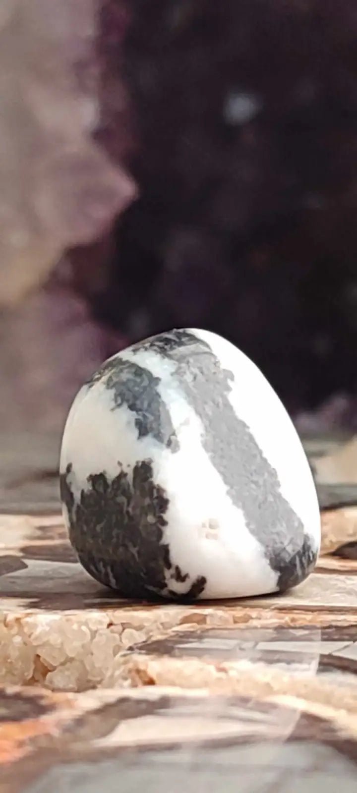 Load image into Gallery viewer, Jaspe zébré du Brésil pierre roulée Grade A++++ Jaspe Zèbre pierre roulée
