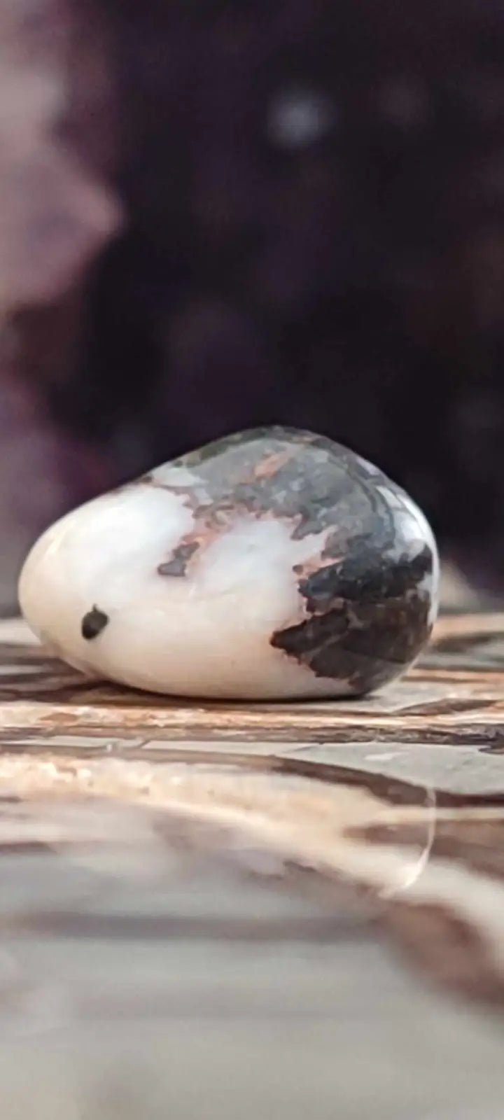 Load image into Gallery viewer, Jaspe Zébré du Brésil pierre roulée Grade A++++ Jaspe Zèbre pierre roulée
