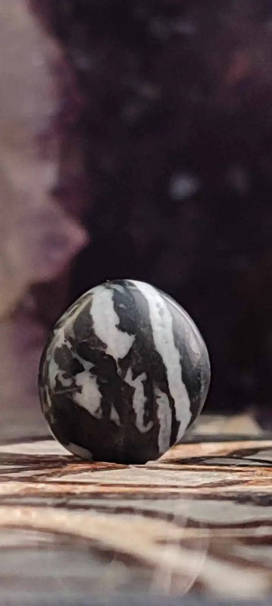 Jaspe zébré du Brésil pierre roulée Grade A++++ Jaspe Zèbre pierre roulée