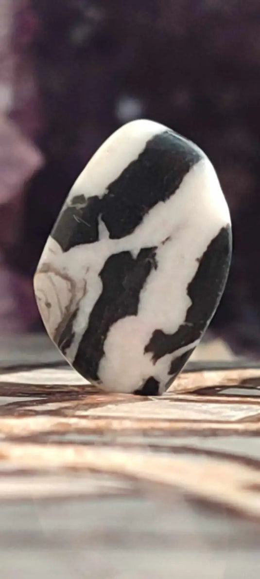 Jaspe zébré du Brésil pierre roulée Grade A++++ Jaspe Zèbre pierre roulée