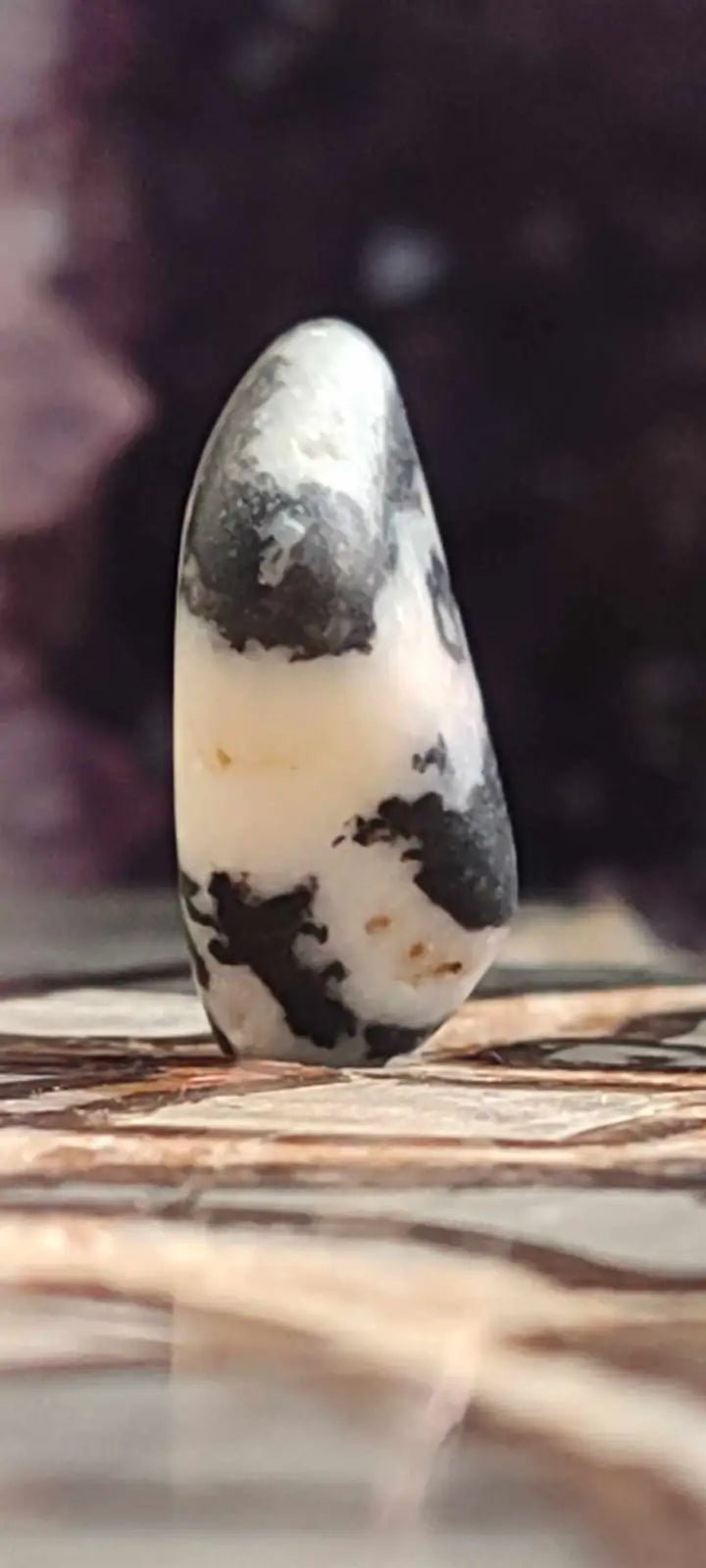 Load image into Gallery viewer, Jaspe zébré du Brésil pierre roulée Grade A++++ Jaspe Zèbre pierre roulée
