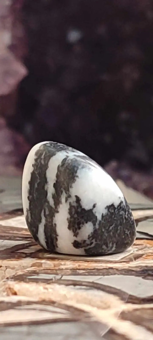 Jaspe zébré du Brésil pierre roulée Grade A++++ Jaspe Zèbre pierre roulée