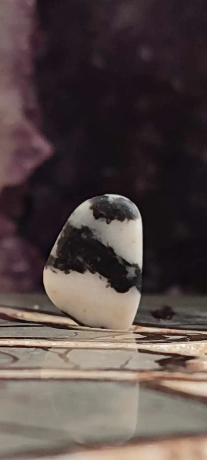 Load image into Gallery viewer, Jaspe zébré du Brésil pierre roulée Grade A++++ Jaspe Zèbre pierre roulée
