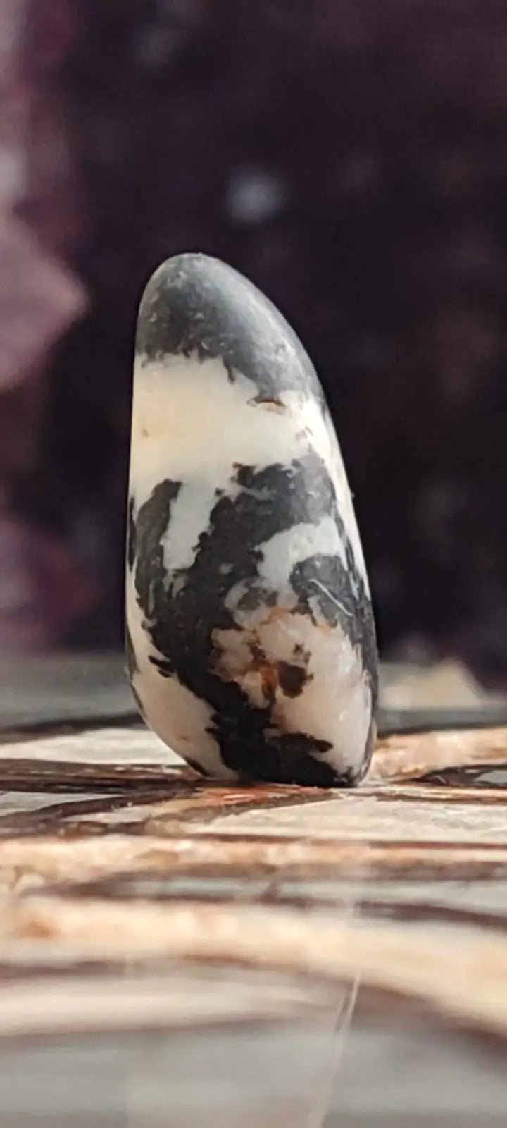 Load image into Gallery viewer, Jaspe zébré du Brésil pierre roulée Grade A++++ Jaspe Zèbre pierre roulée
