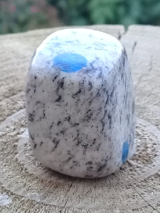 K-2 ’Ketonite’ (Azurite/ Malachite/ Granit/ Biotite) pierre roulée Grade A++++ Très rare K-2 