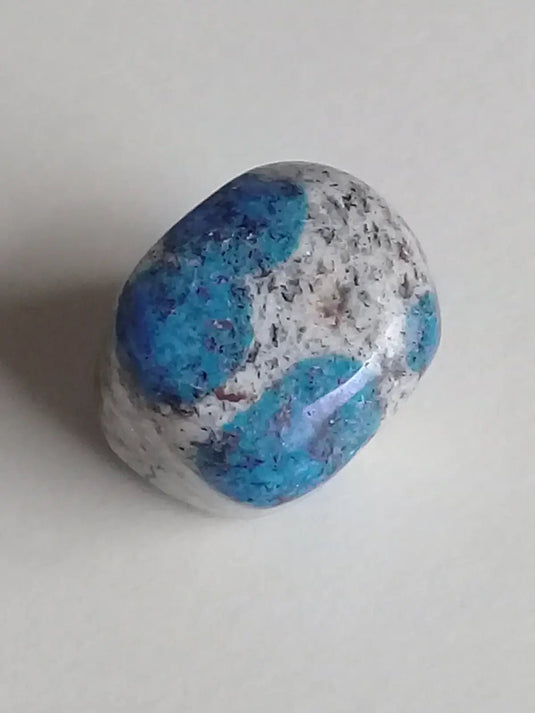 K-2 ’Ketonite’ (Azurite/ Malachite/ Granit/ Biotite) pierre roulée Grade A++++ Très rare K-2 ’Kétonite’ pierre roulée