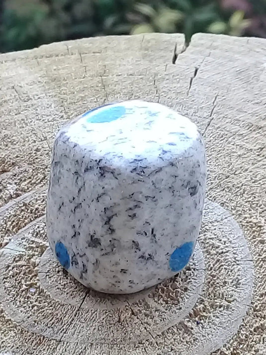 K-2 ’Ketonite’ (Azurite/ Malachite/ Granit/ Biotite) pierre roulée Grade A++++ Très rare K-2 ’Kétonite’ pierre roulée