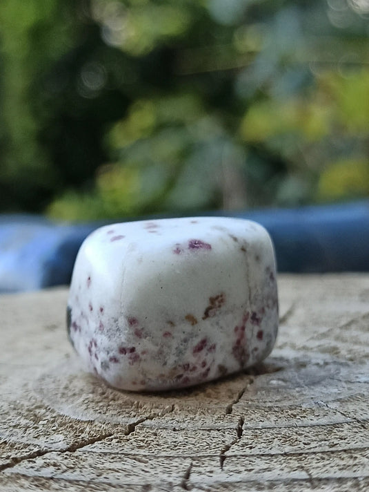 Kakortokite du Groënland pierre roulée Grade A++++ ’Très rare’ Kakortokite Dans la besace du p'tit Poucet   