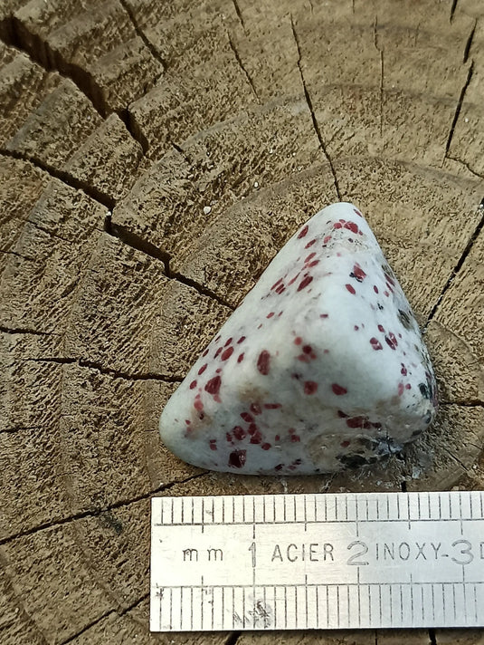 Kakortokite du Groënland pierre roulée Grade A++++ ’Très rare’ Kakortokite Dans la besace du p'tit Poucet   