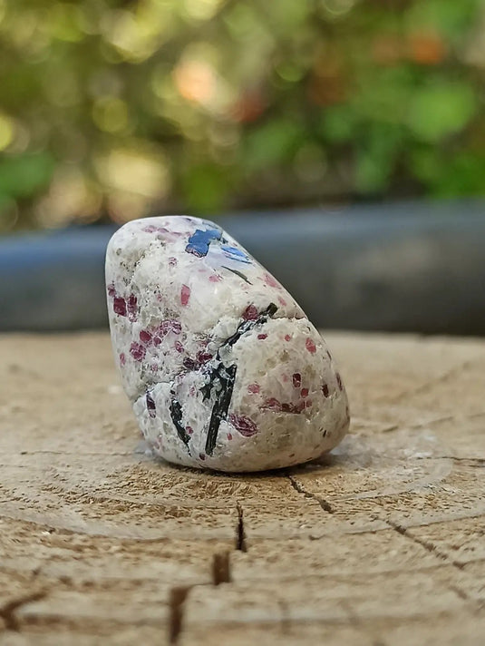 Kakortokite du Groënland pierre roulée Grade A++++ ’Très rare’ Kakortokite