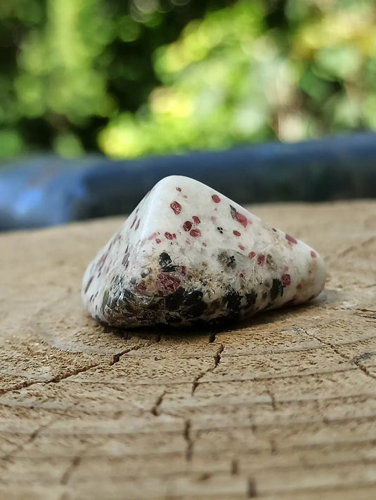 Kakortokite du Groënland pierre roulée Grade A++++ ’Très rare’ Kakortokite