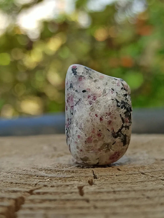 Kakortokite du Groënland pierre roulée Grade A++++ ’Très rare’ Kakortokite